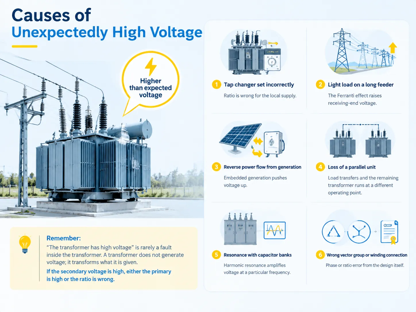 Causes of Unexpectedly High Voltage