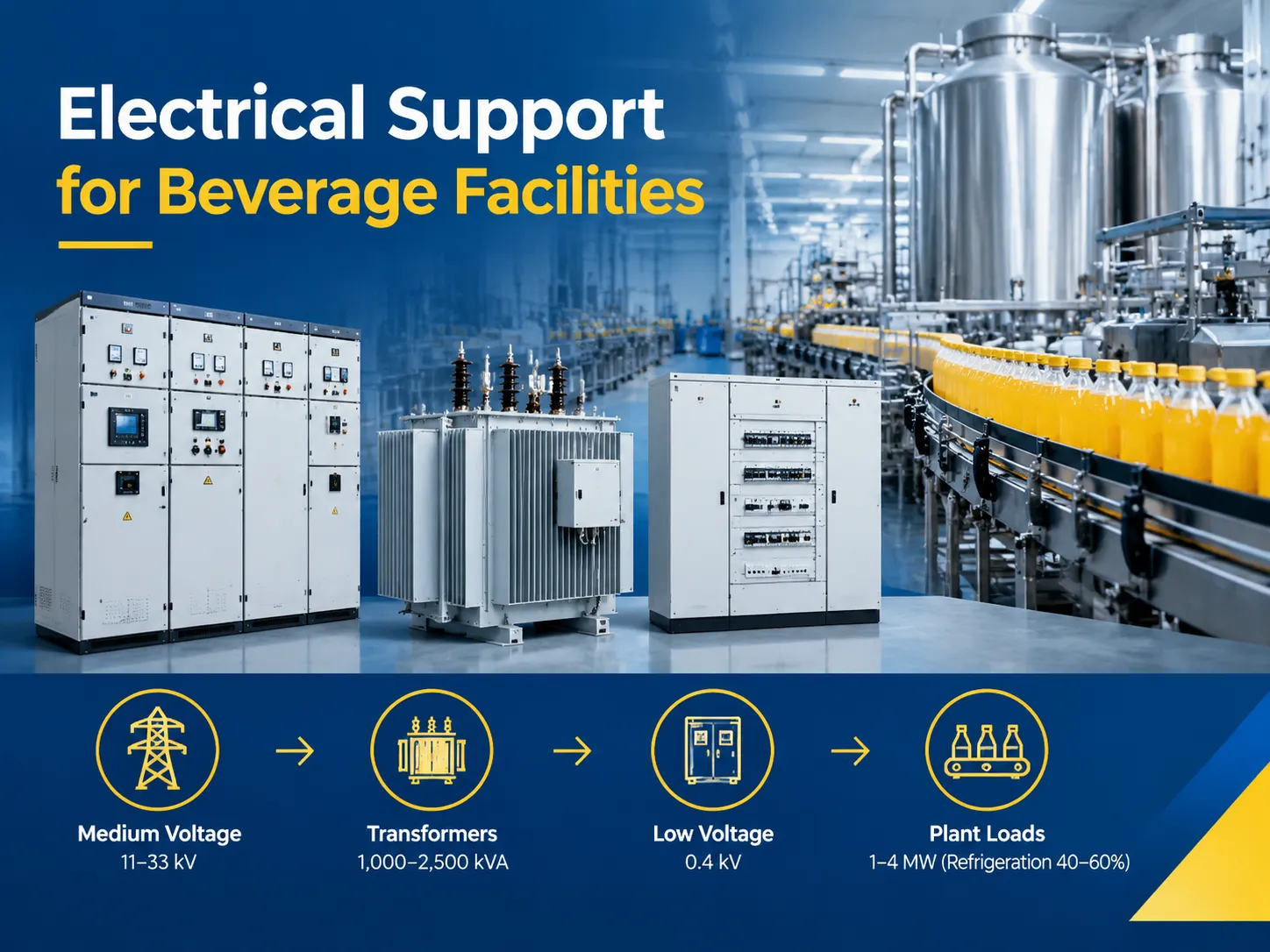Electrical Support for Beverage Facilitiess