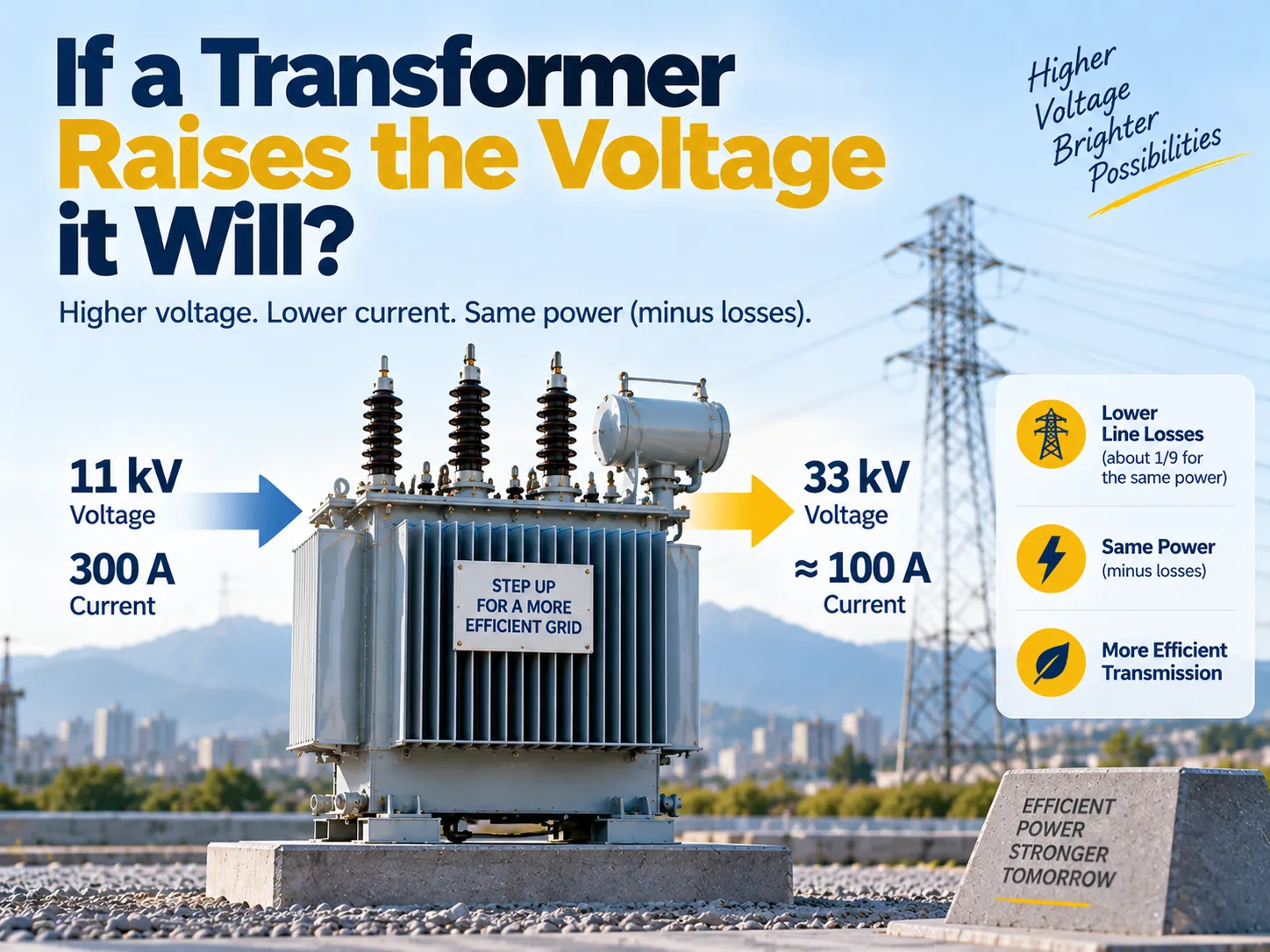 If a Transformer Raises the Voltage it Will