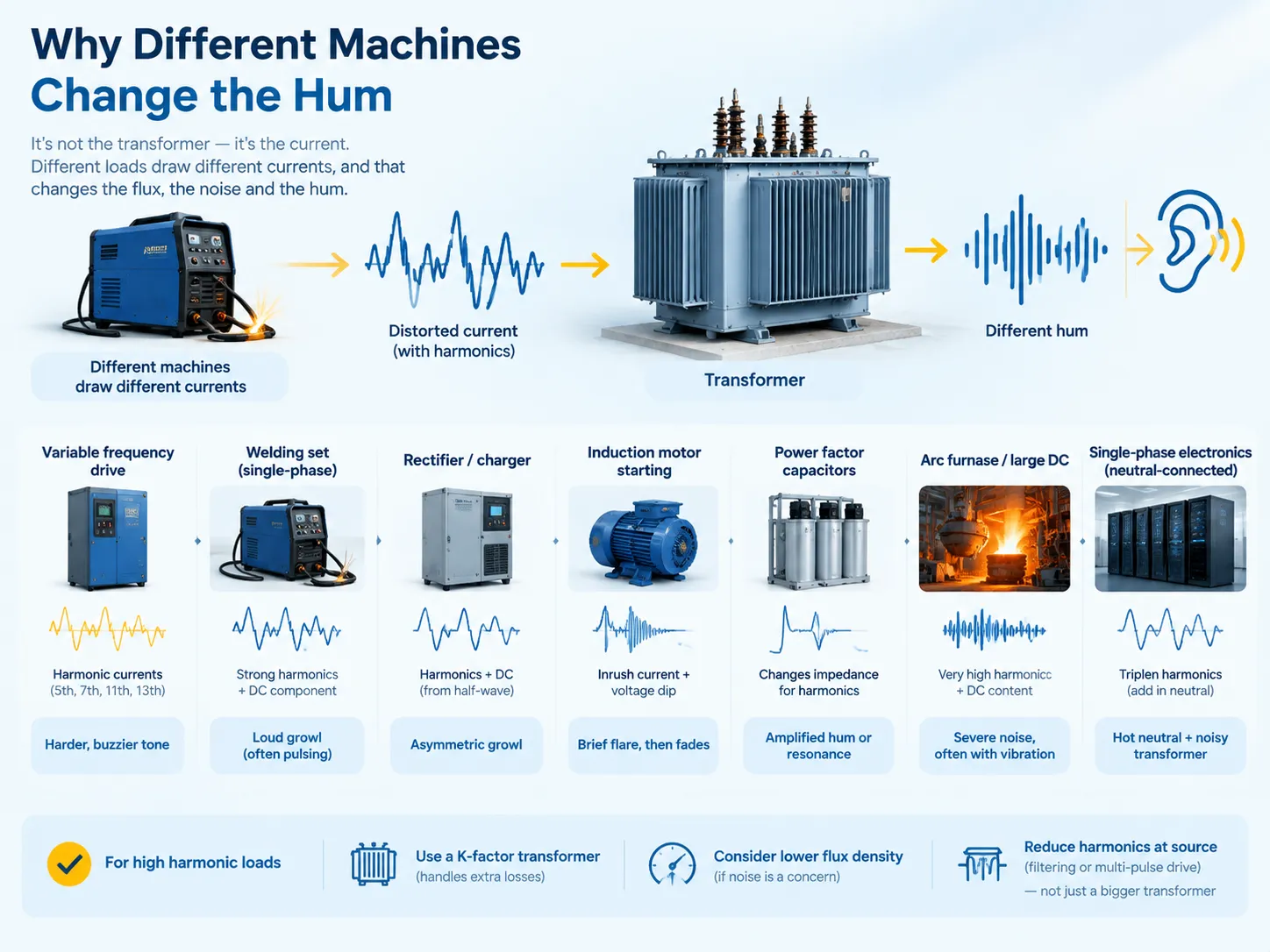 Why Different Machines Change the Hum