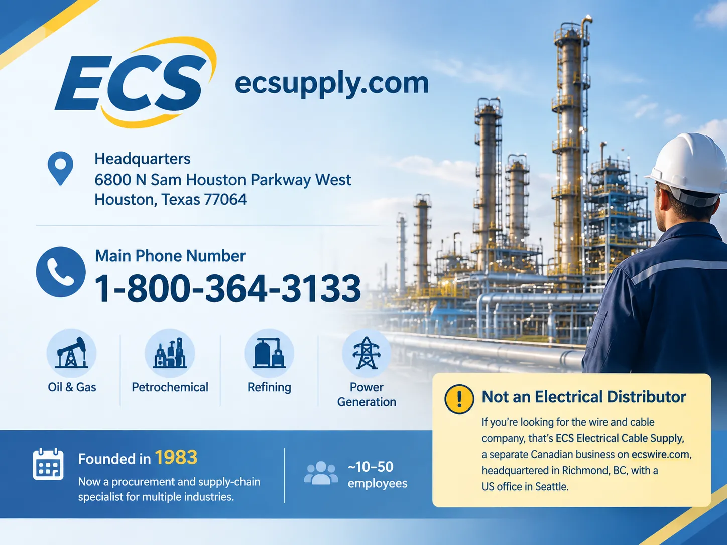 ecsupply.com Headquarters Phone Number USA