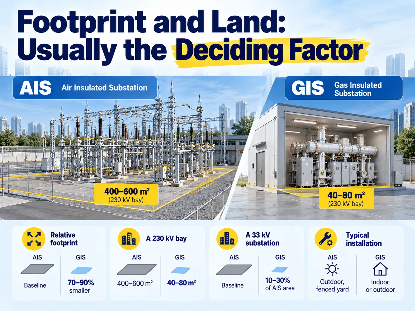 Footprint and Land Usually the Deciding Factor